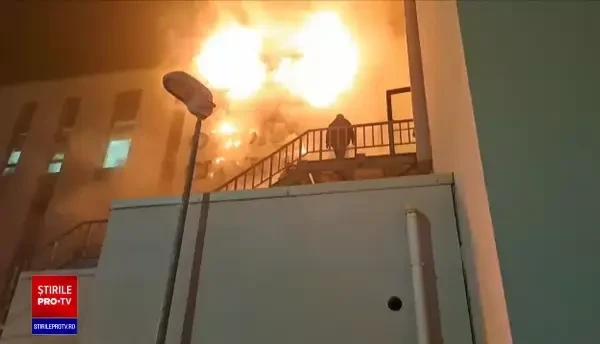 Cauza incendiului de la un spital privat din Constanța. În interior se afla personalul medical