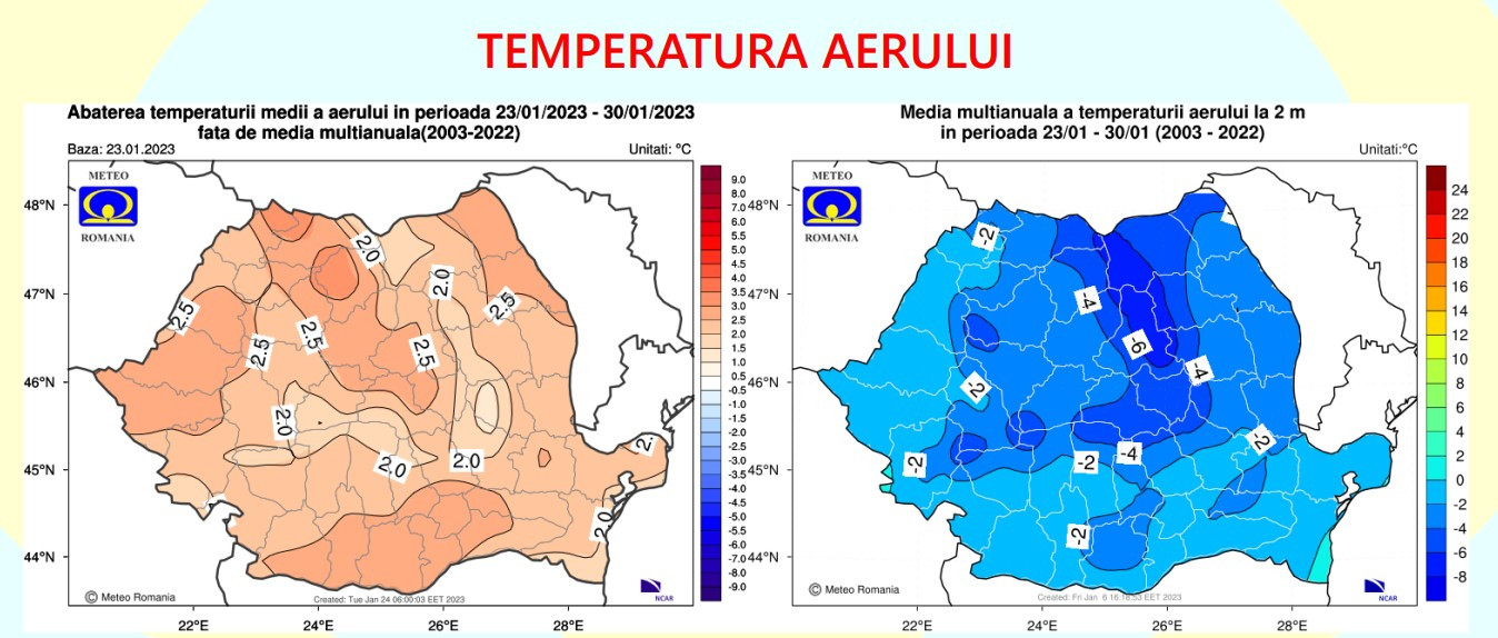 Vremea 23 ian - 20 feb