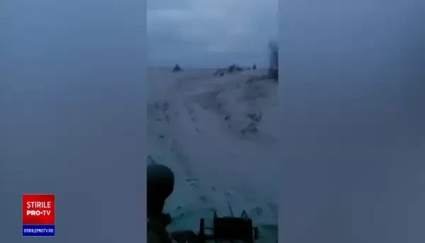 Mina marină descoperită de poliţiştii de frontieră pe plajă, în zona localităţii Sfântu Gheorghe, neutralizată