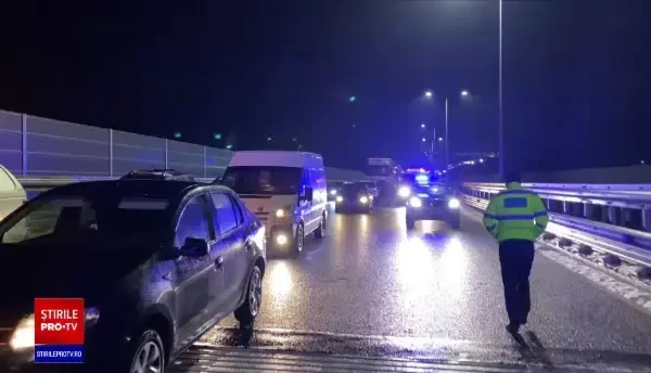 Șofer mort într-un mod șocant, în urma unui accident în lanț de pe A1. S-a ferit de o mașină scăpată de sub control