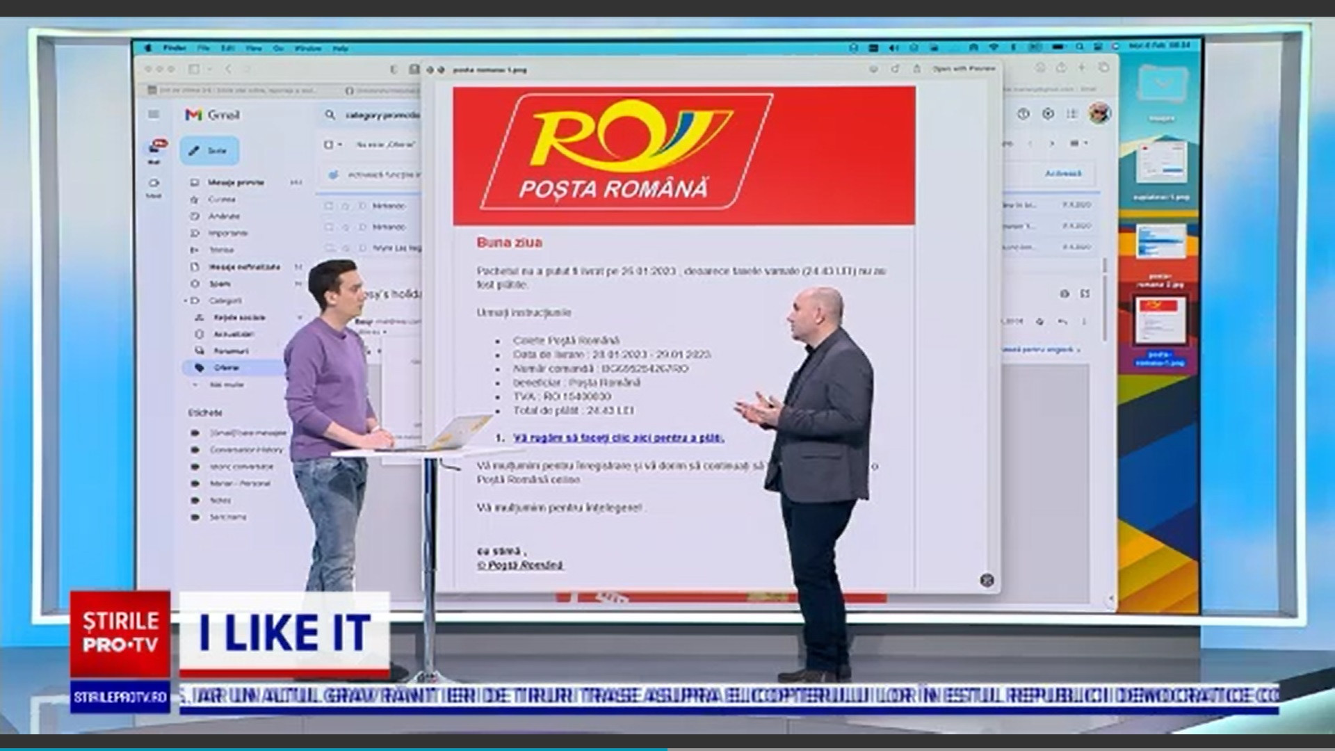 E-mailuri trimise românilor în numele Poștei Române, prin care hackerii fură datele cardurilor