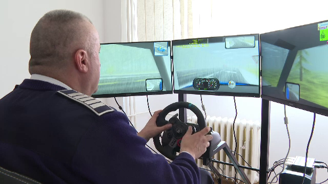 Simulator pentru conducerea unui autovehicul sub influența drogurilor și a alcoolului, în dotarea Agenției Naționale Antidrog