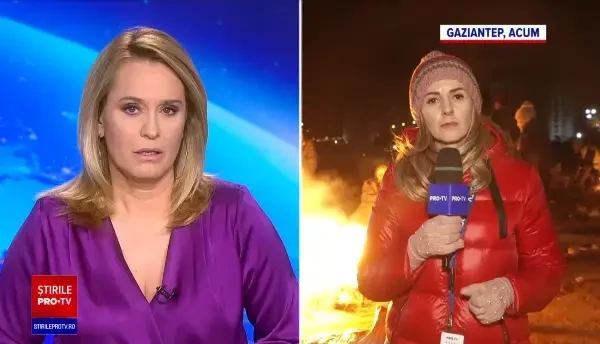 Locuitorii orașului Gaziantep dorm sub cerul liber, la -10°C, de teama unor noi cutremere. Ilknur Pintilie: E un ger cumplit