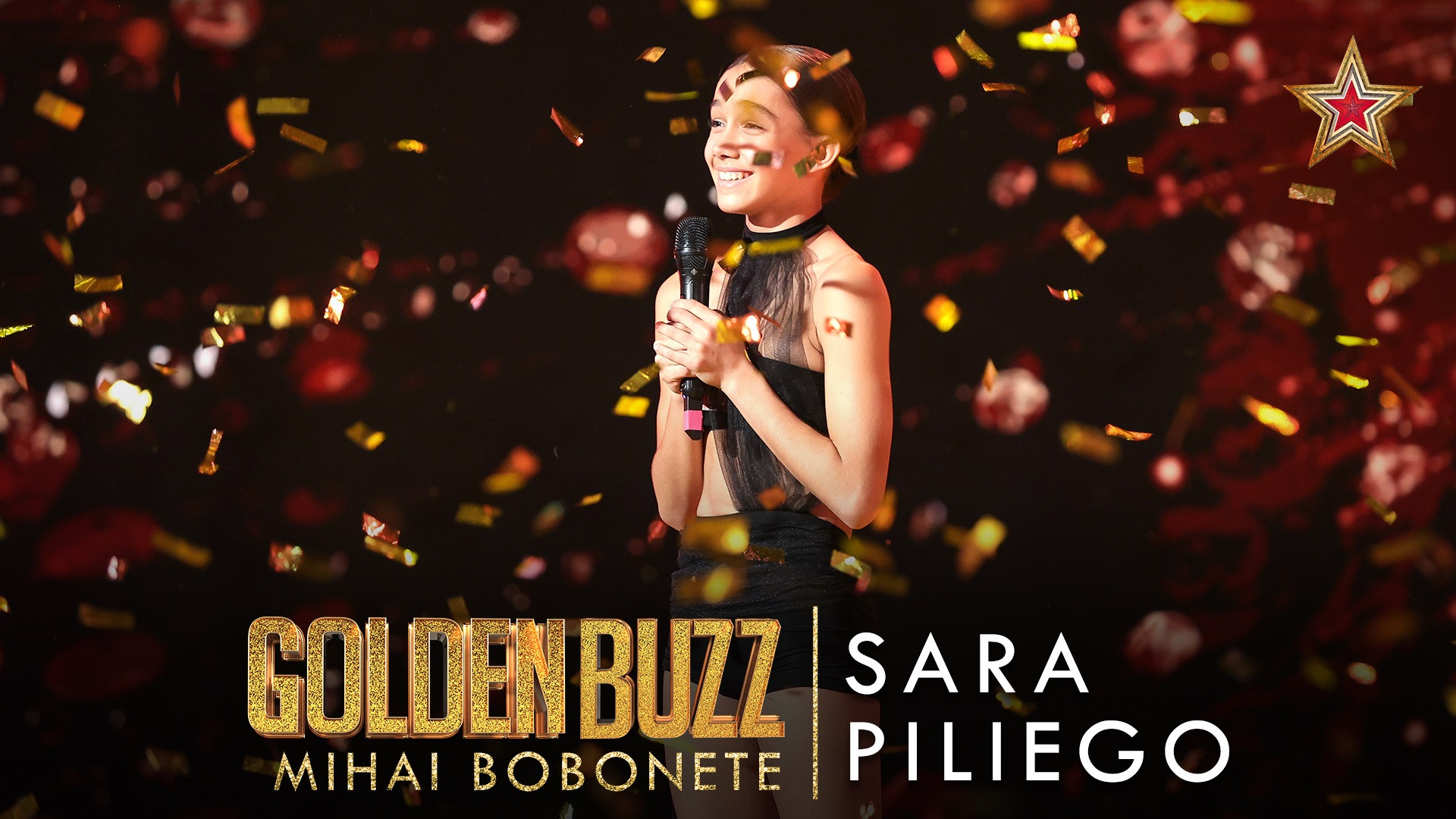 Românii au talent 2023. Sara Piliego, micuța dansatoare care a obținut un golden buzz de la Bobonete