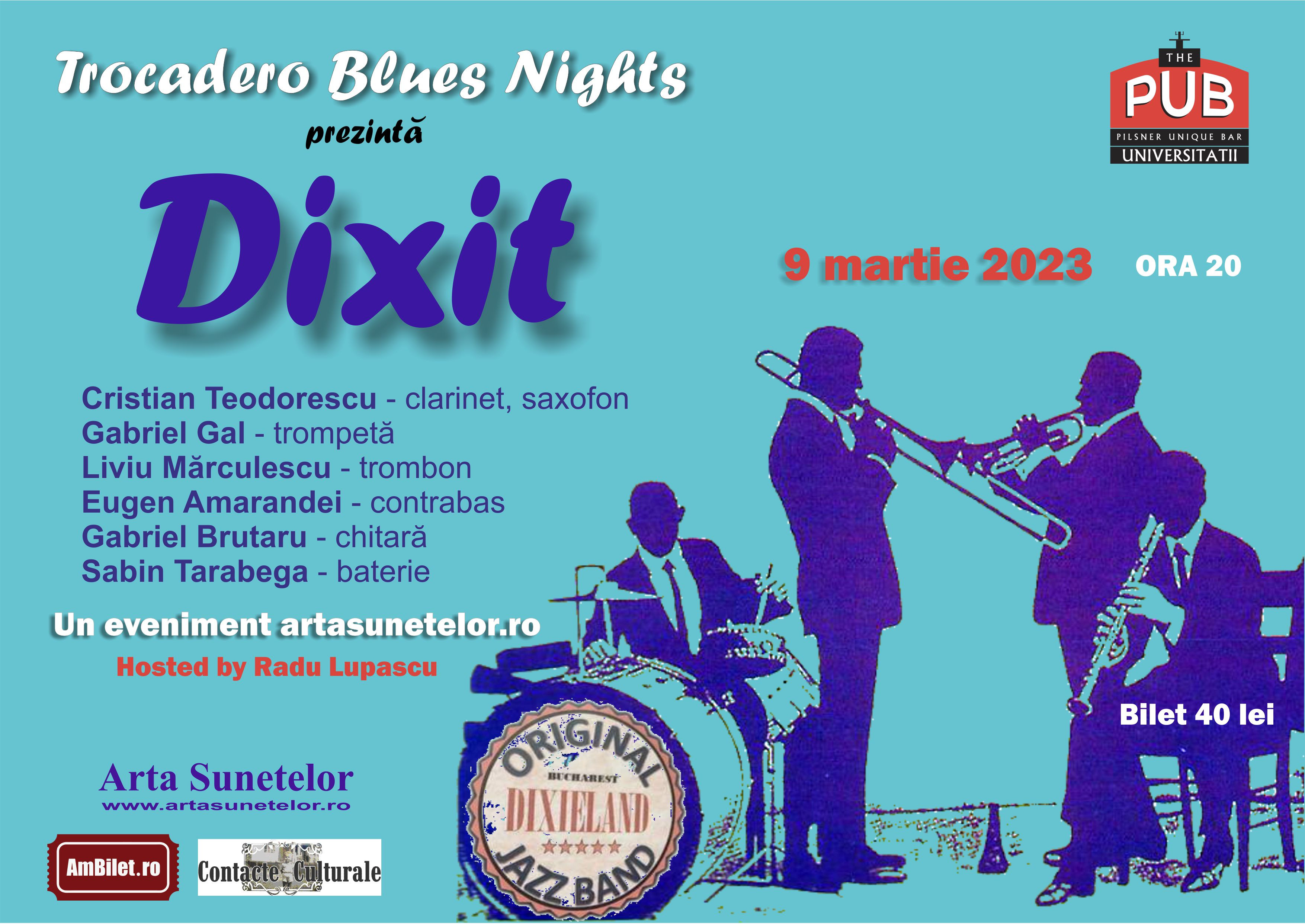 Trocadero Blues Nights. Concert de ”Dixieland jazz” în București: ”În Micul Paris se cânta şi se dansa în acest stil”