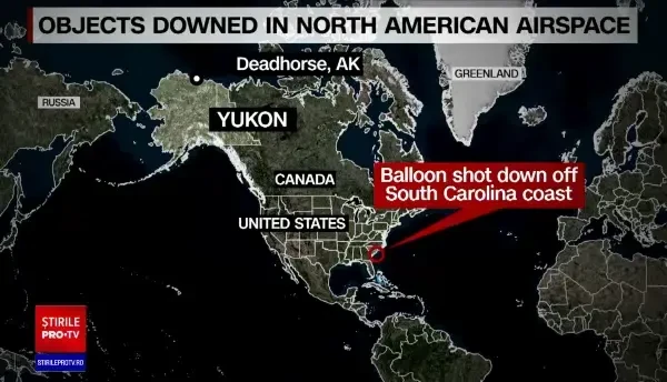 Filmul apariției obiectelor zburătoare neidentificate pe cerul SUA și al Canadei. „Nu e exclus nimic în acest moment”