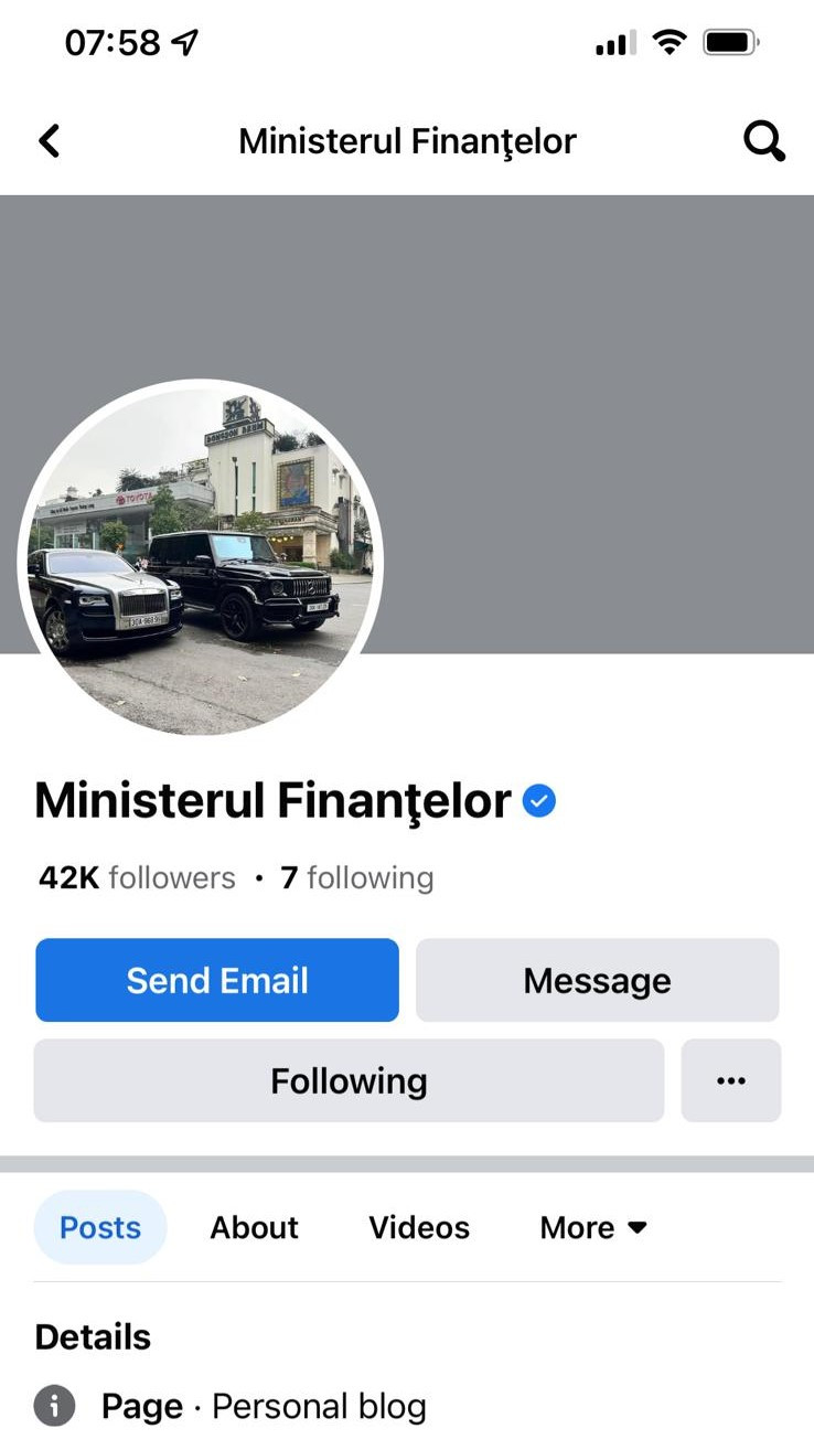 Pagina de Facebook a Ministerului Finanțelor a fost spart. Gluma cu care au anunțat că și-au recuperat contul