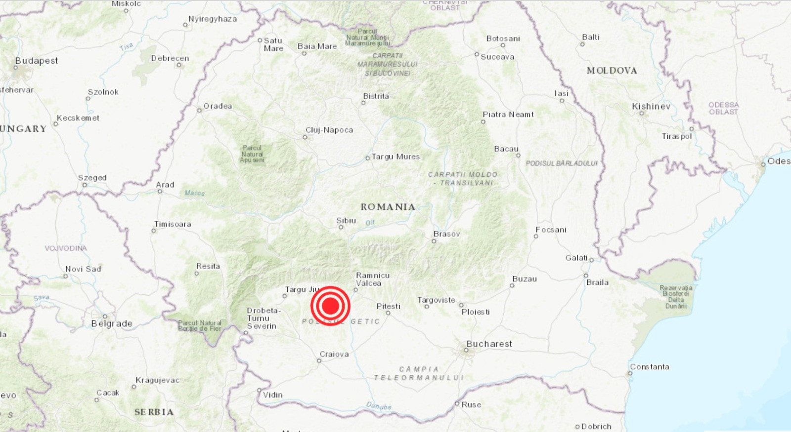 Cutremur de magnitudine 5,7 în România, resimțit și în București. A avut 13 replici, cea mai puernică de 4,1