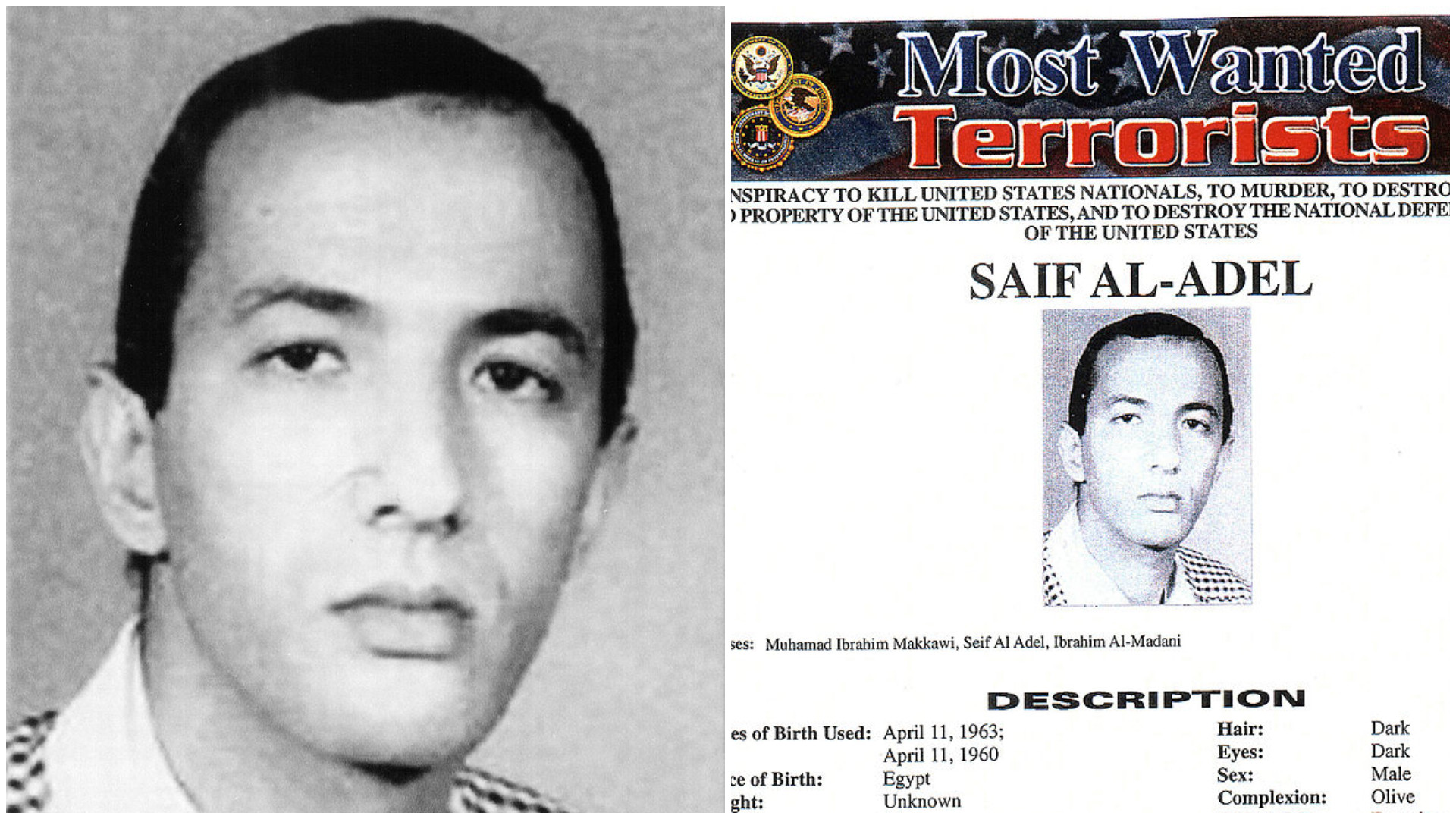 Portretul noului lider al grupării teroriste Al-Qaida. A contribuit la atacurile din 11 septembrie 2001 din SUA