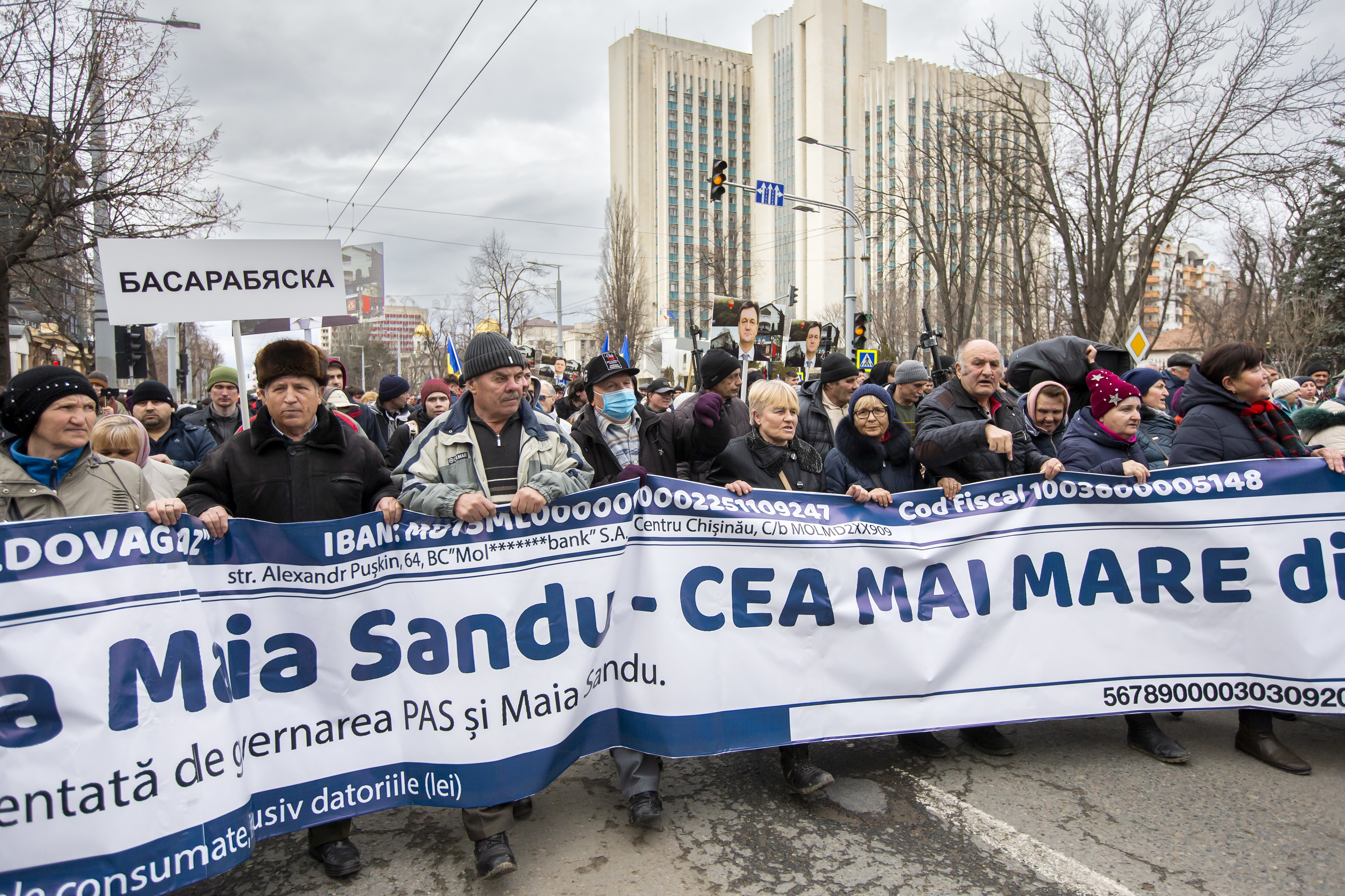 Manifestanții pro-ruși de la Chișinău au cerut guvernului să achite integral facturile la energie pe perioada iernii