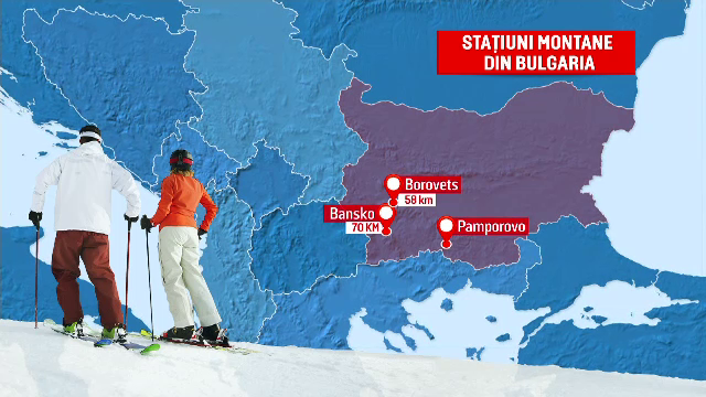 Vacanța la munte în Bulgaria, mult mai ieftină decât în România. Cât plătești pentru cazare și ski pass în țara vecină