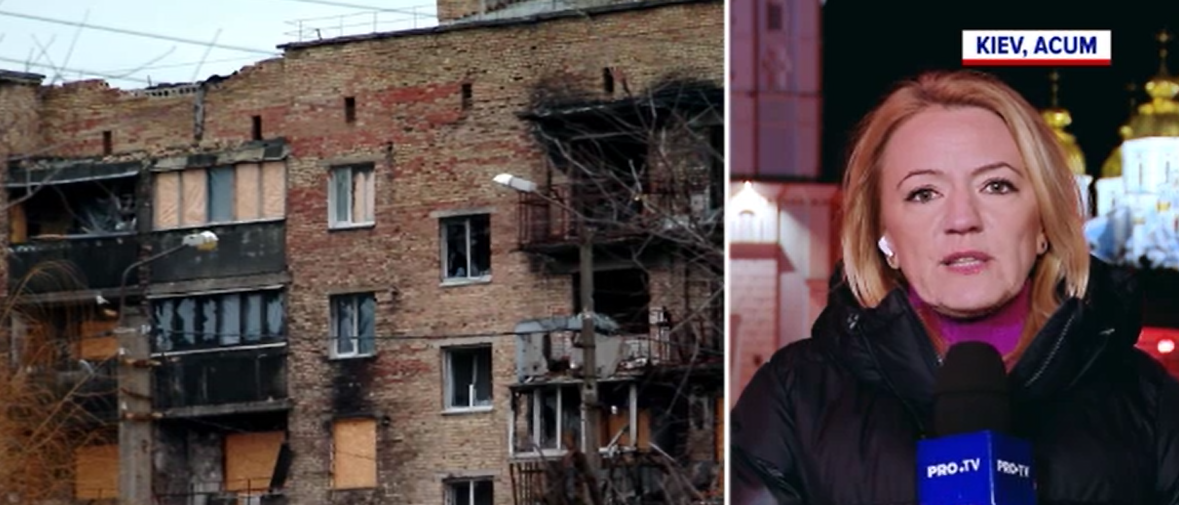 Aproape un an de lacrimi și moarte. Camelia Donțu, transmisiune în direct din „mijlocul” conflictului dintre Rusia și Ucraina