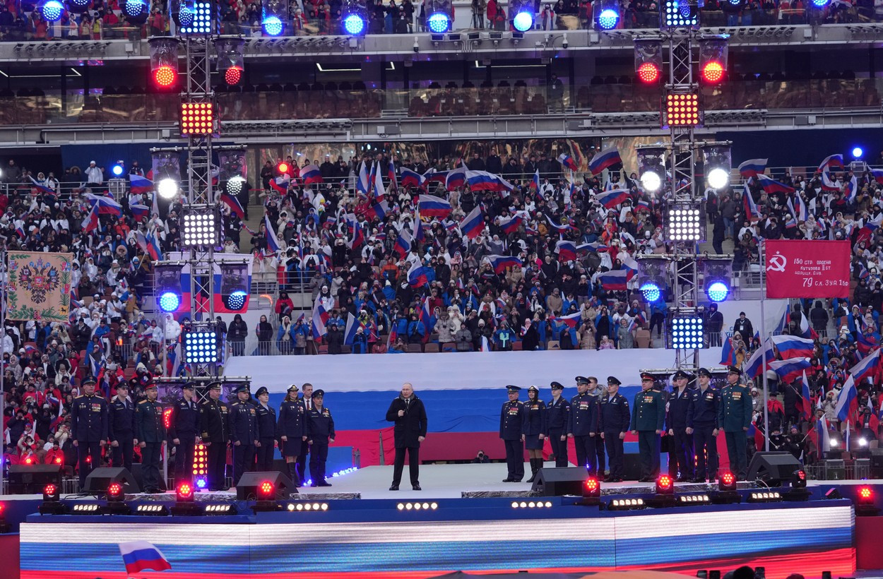 vladimir putin miting concert, 22 feb