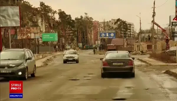 Imagini din Irpin, filmate de echipa Știrilor PRO TV. Cum arată acum apartamentele din blocurile bombardate de ruși