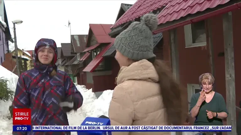 Concurs de oameni de zăpadă în stațiunea Straja. Un salon de coafură a fost cea mai complexă creație a competiției