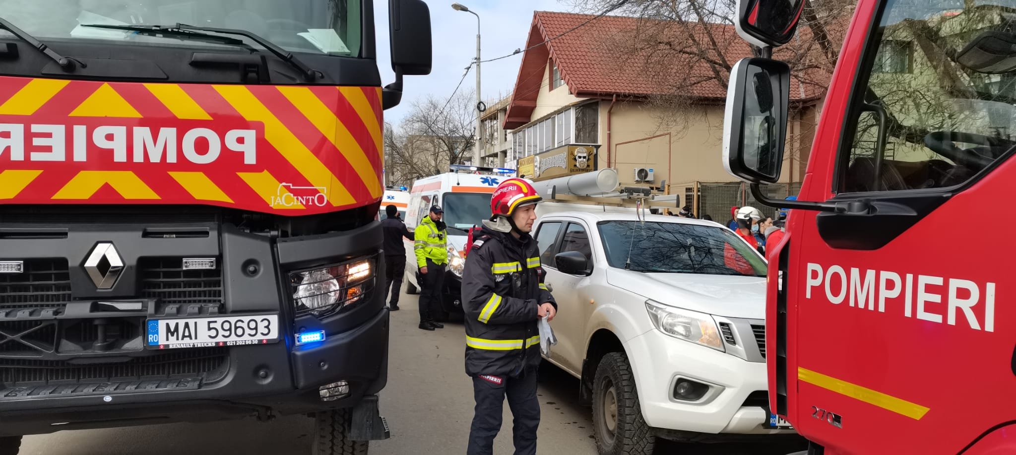 incendiu pompieri
