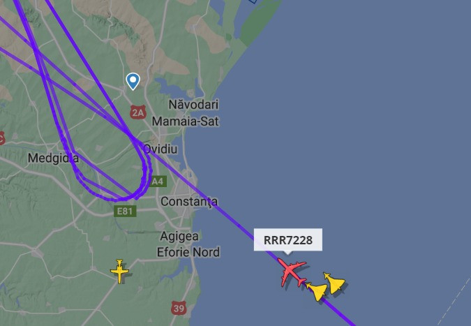 Cel mai urmărit avion din lume, deasupra României. Aeronava de spionaj a fost escortată de două Eurofighter Typhoon