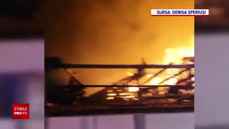 Casă mistuită de flăcări, într-o localitate din Constanța. De la ce a pornit focul