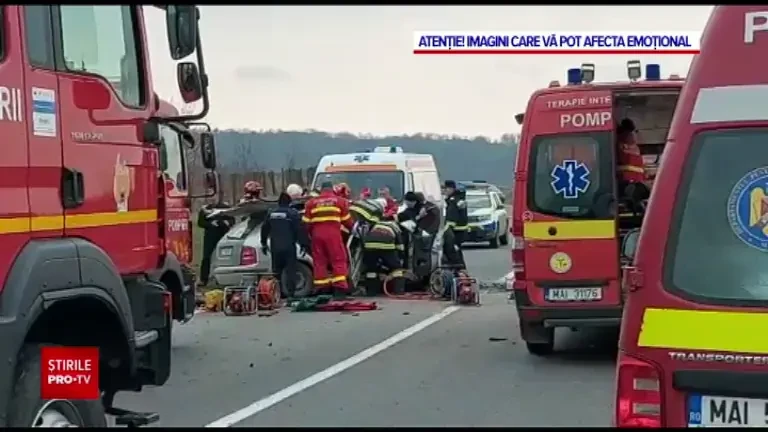 Cum s-a produs accidentul din Vaslui. Un tată a murit după ce fiul său, cu permis de 1 an, a intrat pe contrasens