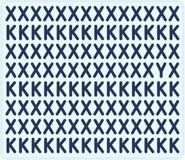 Doar persoanele cu IQ ridicat pot descoperi în 13 secunde litera care nu se potrivește