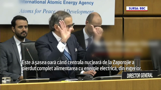 Director IAEA: ”Este a șasea oară când centrala nucleară de la Zaporojie a pierdut alimentarea. De fiecare dată dăm cu zarul”
