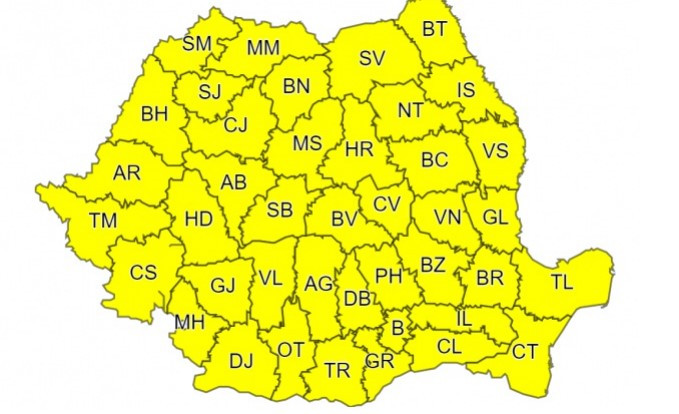 Cod galben 10 martie