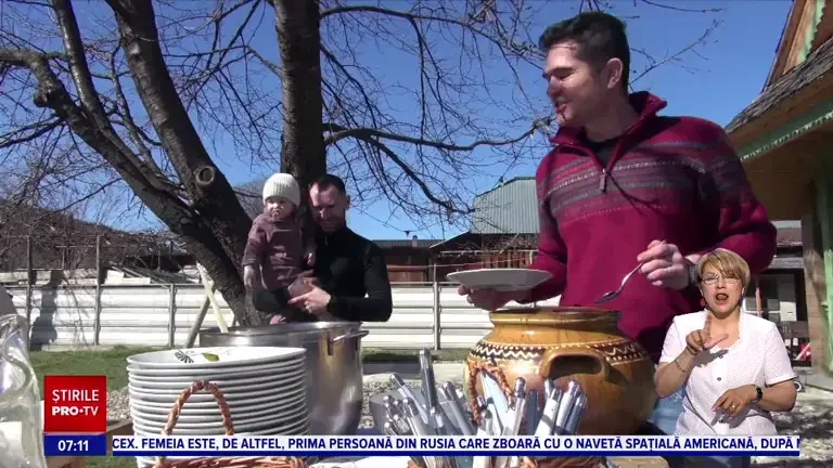 „Brunch românesc” la Piatra Neamţ. Turiștii au avut prilejul de a afla mai multe despre tradițiile locale