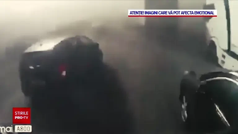 Noi imagini cu accidentul în lanț din Ungaria. Un român a surprins primele momente ale dezastrului. VIDEO