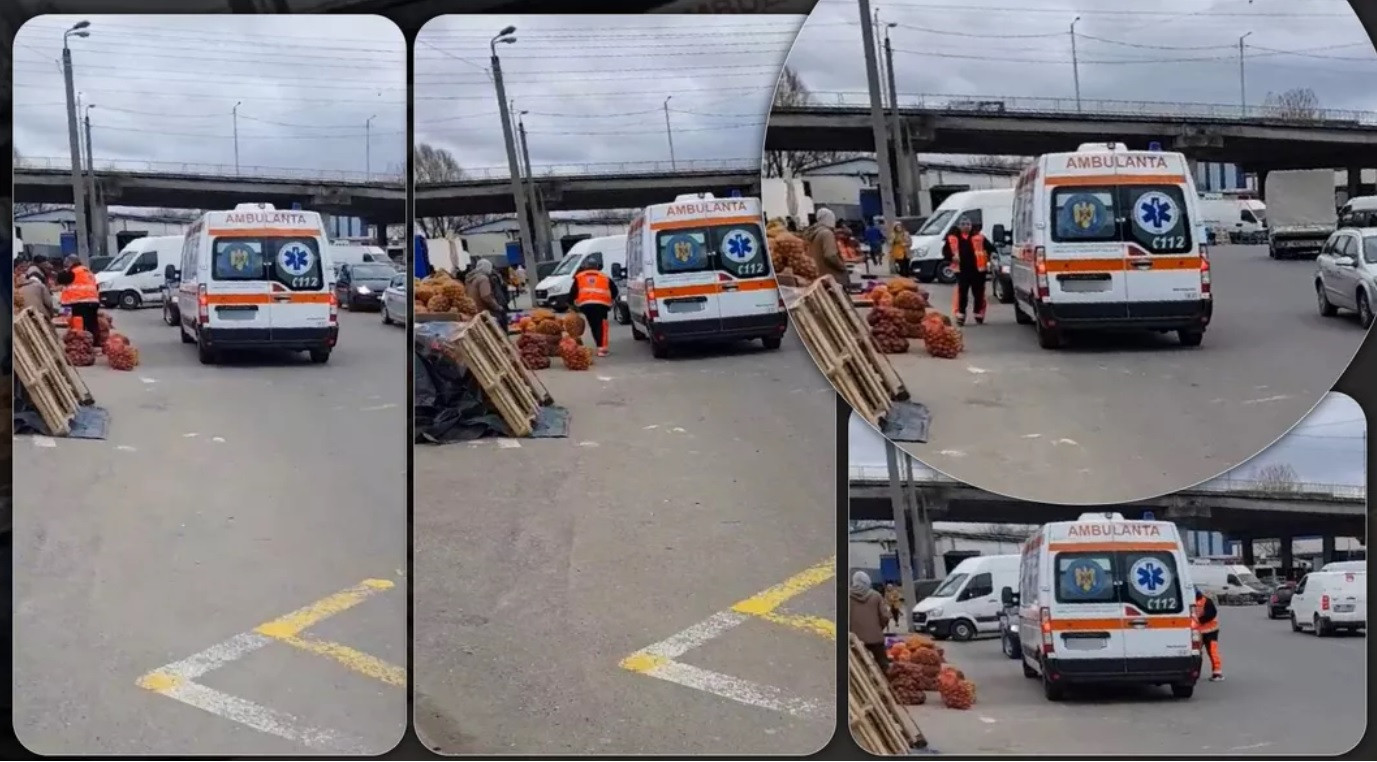 Sac de cartofi cărat cu ambulanța, la Iași. Reacția managerului Serviciului de Ambulanță Județean