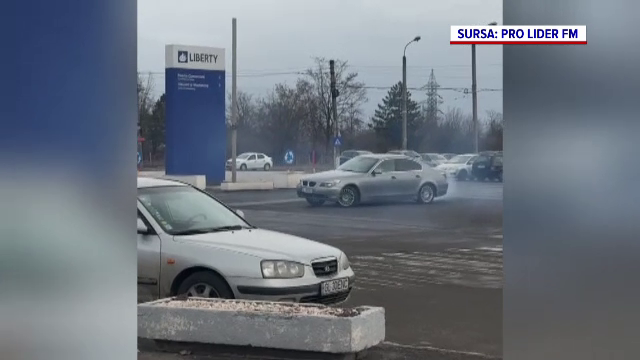 Ce a pățit un șofer din Galați care a făcut drifturi în plin trafic, în miezul zilei