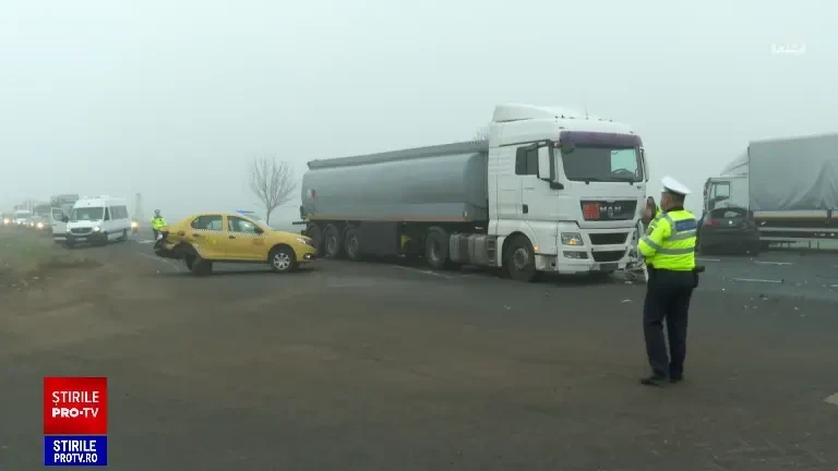 Cum s-a petrecut carambolul de pe „drumul morții”. A fost de ajuns un singur moment de neatenție
