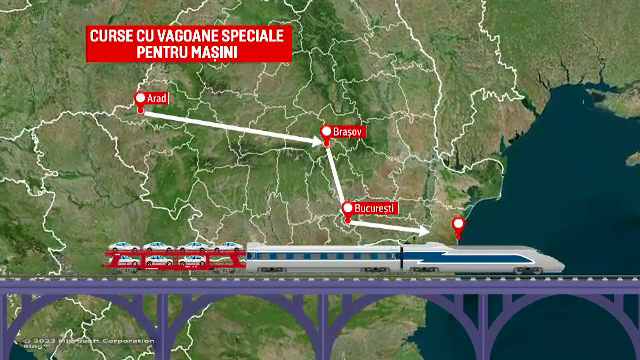 CFR ar putea veni în ajutorul șoferilor și să le ofere varianta de a călători cu mașina în tren. Cât va costa facilitatea