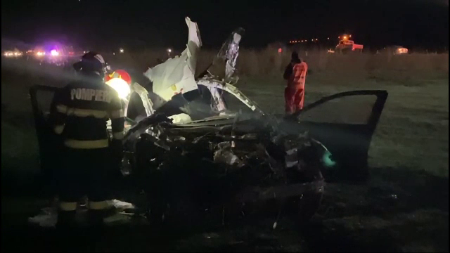 Accident teribil în județul Iași. Un șofer a murit după ce a intrat cu mașina într-o căruță