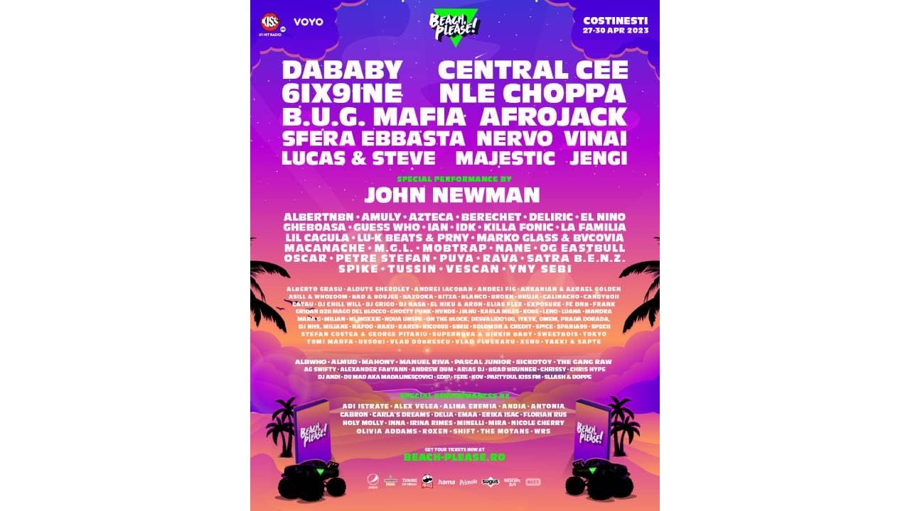 Beach, Please! a ajuns la ediția a II-a! Primul mare festival de anul acesta are loc în perioada 27-30 aprilie, la Costinești