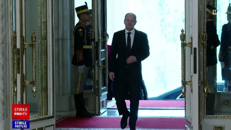 Cancelarul Germaniei, Olaf Scholz, în România: ”Vom sprijini militar Ucraina atât cât va fi nevoie”