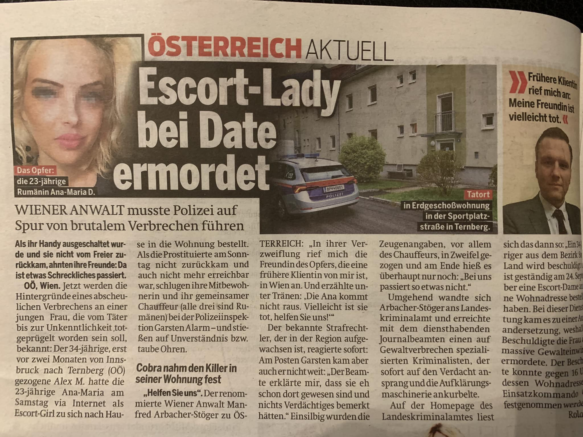 Ucigașul unei românce din Austria a băut 26 de litri de bere înainte de a comite crima. Totul a pornit de la bani