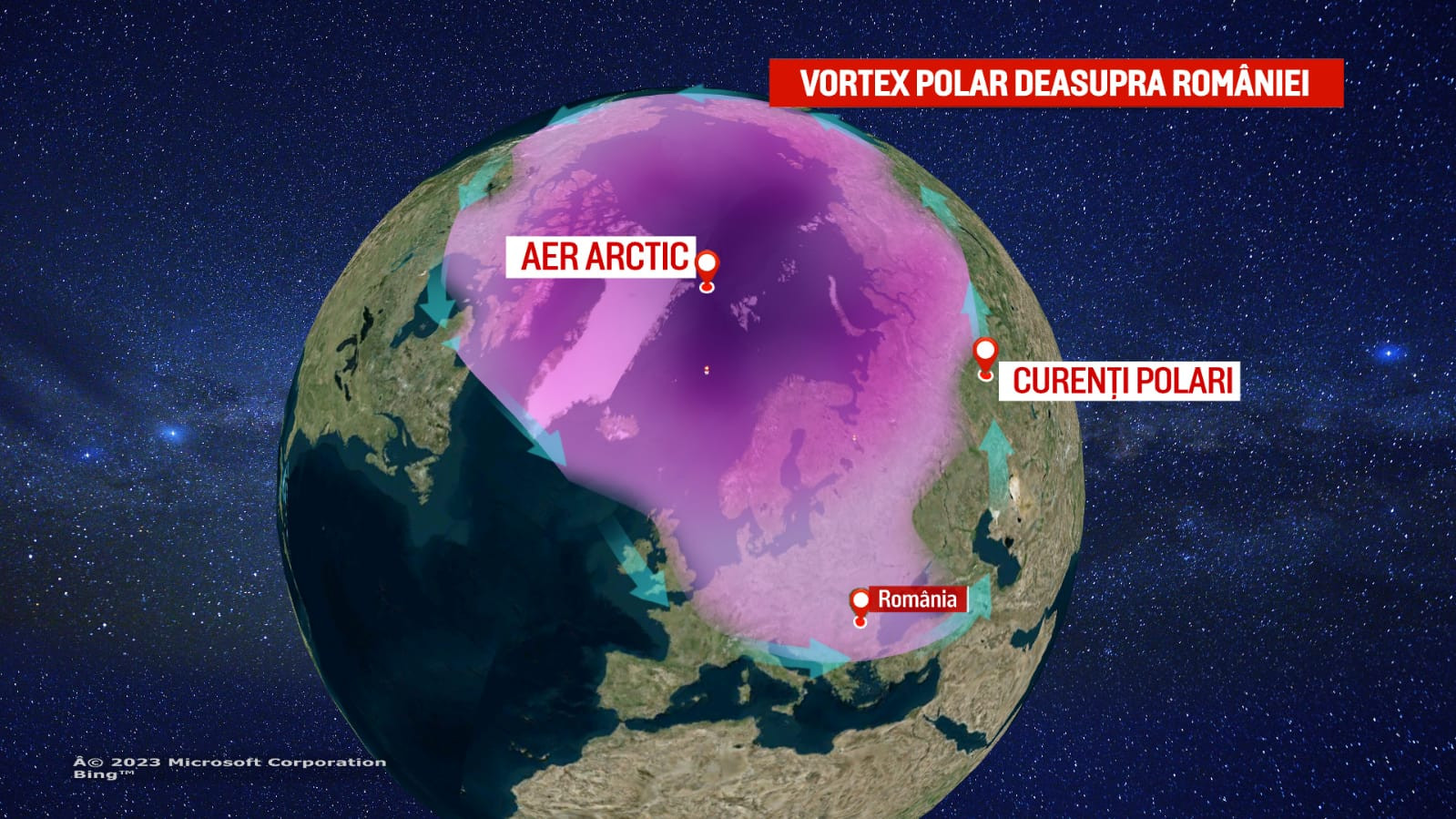 Vortexul polar. Ce este și cum se manifestă fenomenul așteptat în România. Cum ne pregătim