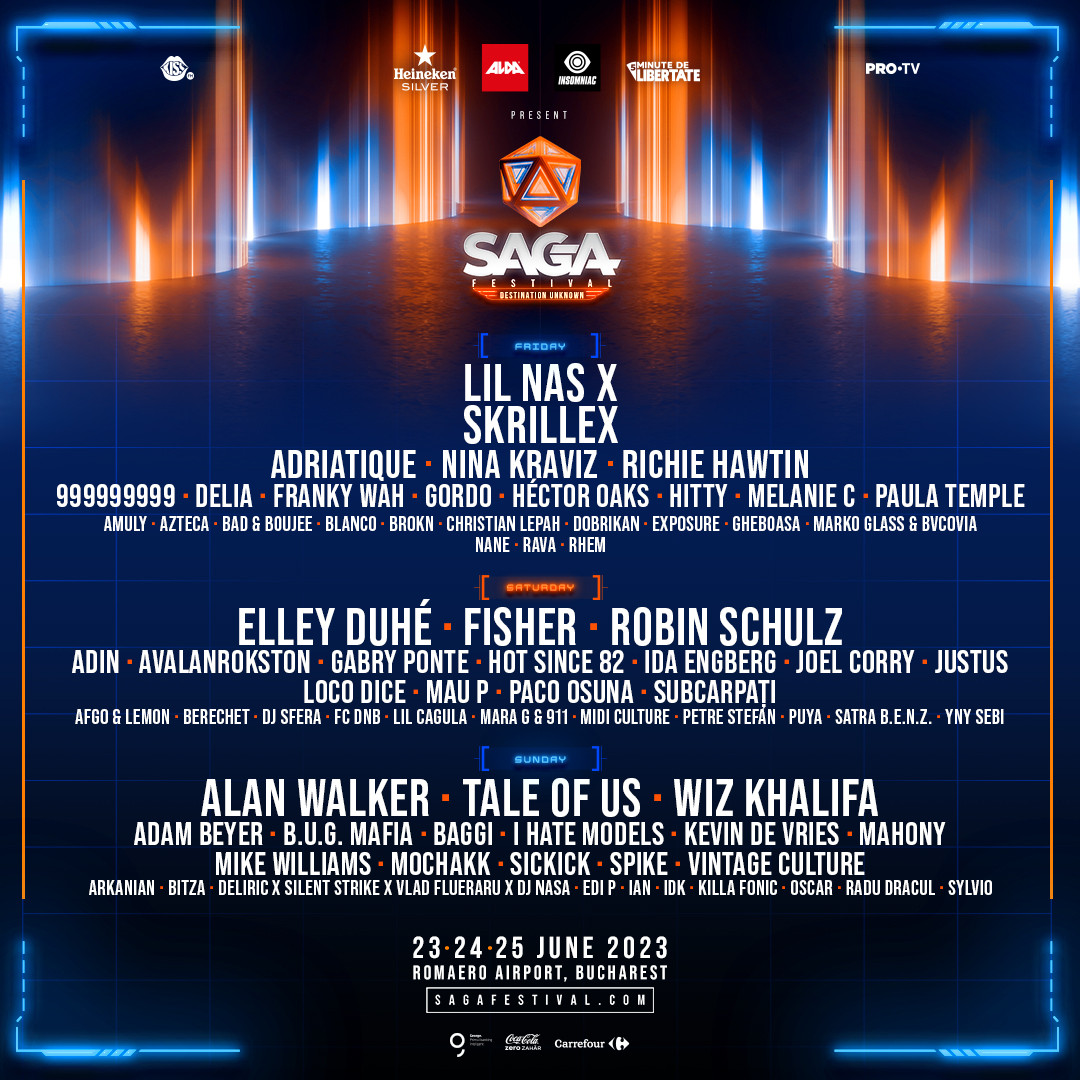 SAGA Festival anunță programul pe zile pentru cea de-a treia ediție. Artiștii care se vor alătură line-up-ului