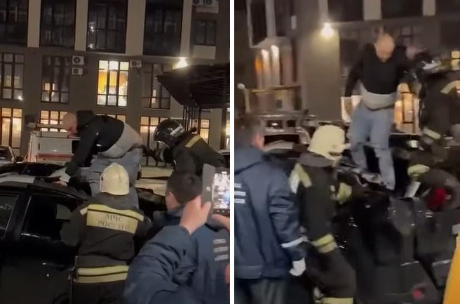 Un rus a supraviețuit miraculos după ce a căzut de la etajul al 19-lea al unui bloc. VIDEO