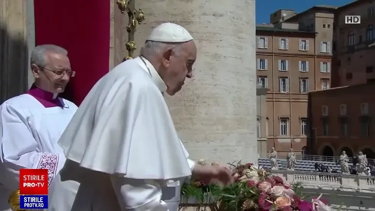 Papa Francisc a vorbit despre speranță în mesajul ”Urbi et Orbi” de Paște. Ce le-a transmis rușilor