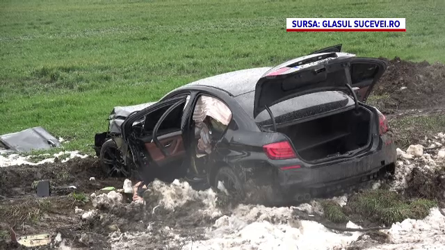 Cum s-a produs accidentul în zona „Zidului morții” din Suceava. Șoferul de 19 ani a fost proiectat din autoturism