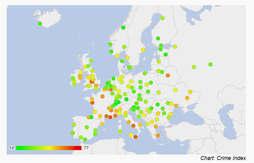 indexul criminalitatii numbeo