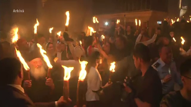 Tensiuni la Biserica Sfântului Mormânt din Ierusalim. Conflict între poliția israeliană și preoți