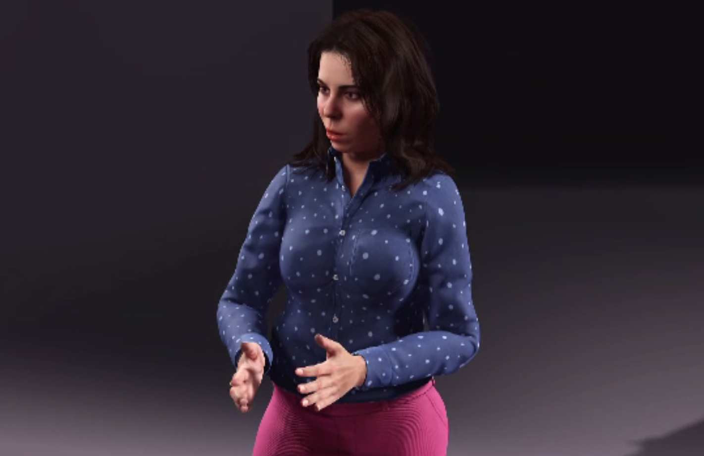 Cum arată Iulia Ionescu în varianta unui avatar digital. A fost scanată din cap până în picioare de peste 80 de camere