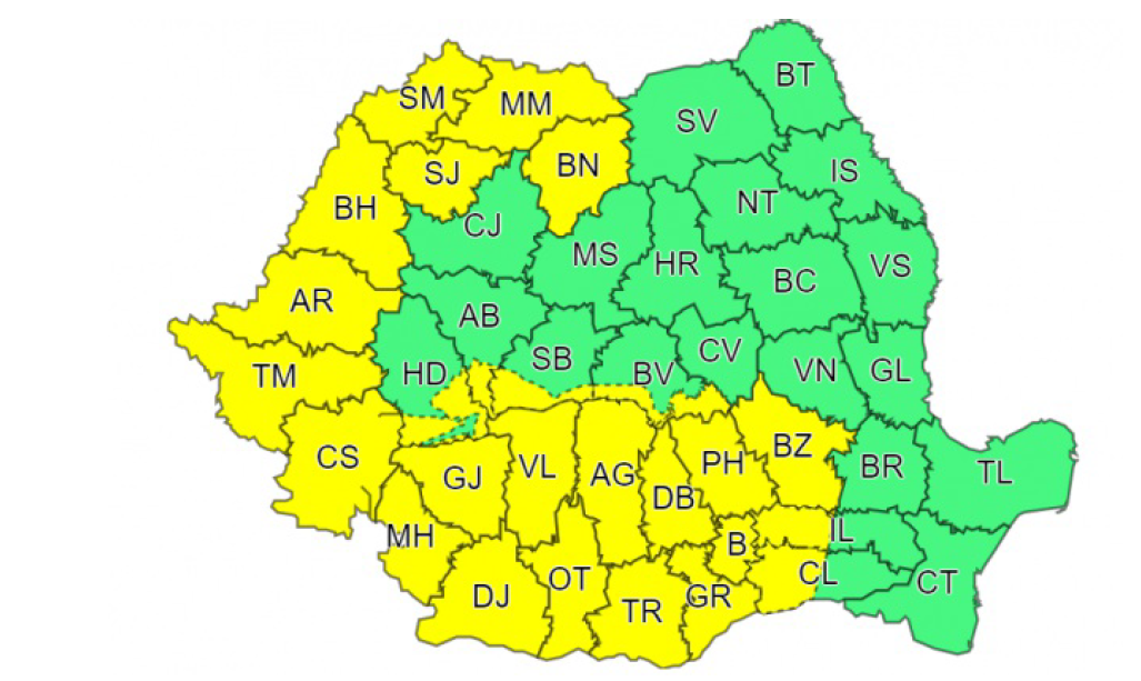 cod galben 14 aprilie