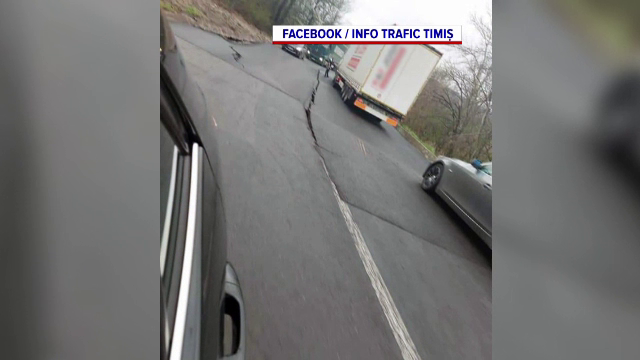 Drum surpat între Caransebeș și Băile Herculane. Ce s-a întâmplat