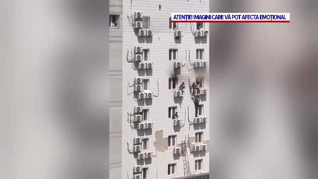 Imagini tulburătoare în spitalul cuprins de flăcări, în China. Pacienții au ieșit pe geam încercând să se salveze