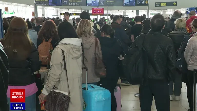 Aglomerație pe aeroporturi și în vămi. Românii din diaspora se întorc în țările care i-au „adoptat”, după Paște
