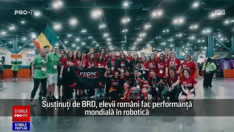 (P) Susținuți de BRD, elevii români fac performanță mondială în robotică