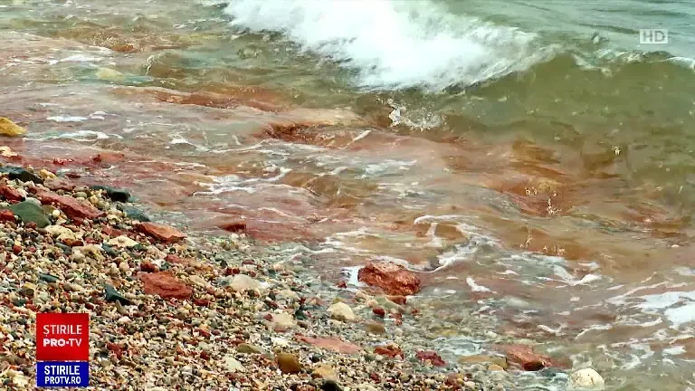 Marea Neagră a devenit roșie. Fenomen extrem de rar pe litoralul românesc